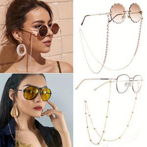 TEMU 인조 진주 소재의 비즈 안경 체인 2개 세트. 안경에 맞게 조절 가능하며, 마스크 체인 또는 안경 홀더로도 사용 가능합니다. 안경 끈 스트랩이 특징입니다.