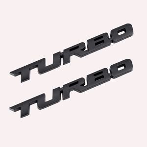 TEMU 2개 터보 레터 자동차 엠블럼 - 후드, 도어 & 범퍼용 3D 메탈 배지 | 방수 외부 액세서리 | 아연 합금 터빈 디자인 | 모든 모델에 적합