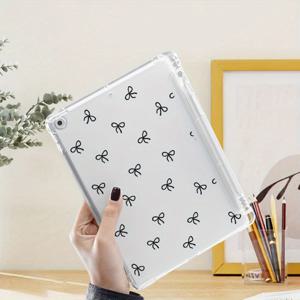 TEMU 아이패드 보호 케이스, 10세대, 아이패드 에어 4/5/6, 프로 11 2024, 아이패드 9/8/7, 미니 4/5/6/7용 펜 슬롯 보관 기능, 낙하 방지 휴대용 커버, 소프트 쉘, 단일 백 케이스 보호, 태블릿 컴퓨터 보호기, 편리한 휴대