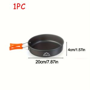 TEMU 제트빔 1/8/9피스 멀티펑션 아웃도어 캠핑 조리 세트 | 접이식 손잡이 요리 냄비/프라이팬/주전자 및 액세서리 포함, 다중 사용자에 적합 | 공간 절약형 디자인, 백패킹, RV 및 하이킹에 완벽, 컴팩트하고 가벼운 피크닉 필수품 | 결혼식 시즌 또는 독립기념일 선물로 최고 | 휴일 선물