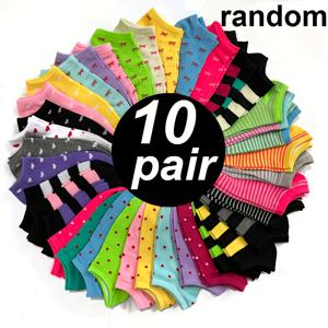 TEMU 부드럽고 편안한 원단으로 제작된 여성용 캔디 숏 삭스 10켤레 세트입니다. 다양한 색상의 혼합으로 제공되며, 물방울 무늬와 디자인으로 완벽한 선물 옵션입니다. 귀여워서 좋습니다.