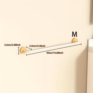TEMU 1개 슬리퍼 랙, 수건 걸이, 드릴 불필요, 간편한 레트로 스타일, 욕실 및 침실에 적합, 슬리퍼 보관을 위한 필수 실용적인 도구
