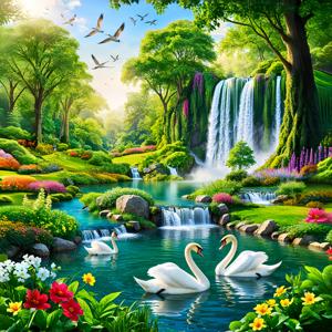 TEMU 완벽한 5D 풀드릴 라운드 페인팅 키트 - 풍경화 디자인, 침실 및 거실 장식용 아트 세트, 성인 초보자를 위한 풀드릴 라운드 말 작품, 액자 없는 홈 벽 장식 선물, 할로윈 크리스마스 휴일 선물