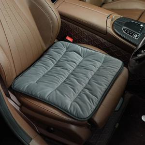 TEMU 가을/겨울용 자동차 시트 쿠션, 두껍고 따뜻한 자동차 시트 커버, 정사각형 두꺼운 쿠션, 자동차 시트 커버