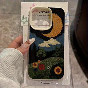 TEMU 폰 케이스: 풀 시리즈 문라이트 플로럴 자수 디자인 A53/A54 폰 케이스, 소프트 매트, S24 (풀 커버리지), S20FE/S21 Plus/S22/S22 Ultra & 갤럭시 S23/A05/A12/A13/A15/S22/S23/S25+ 호환