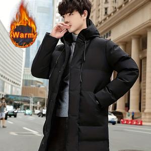 TEMU 남성용 재킷. 고품질 소재로 제작된 긴 겨울용 따뜻한 캐주얼 재킷. 넉넉한 포켓 디자인과 따뜻함과 차가움을 위한 후드가 특징입니다. 두꺼운 이 재킷은 가을과 겨울의 스트리트 워킹, 야외 여행에 적합합니다.