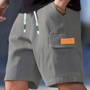 TEMU 남성용 코듀로이 바지, 남성용 반바지, 남성용 캐주얼 바지, 남성용 스포츠 바지, 비치 반바지, 스포츠 및 캐주얼 웨어 모두에 적합, 휴일 선물로 좋습니다