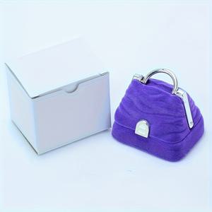 TEMU 1개 우아한 벨벳 핸드백 모양 주얼리 보관함 - 골드 톤 하드웨어 - 소프트 핑크, 퍼플, 레드, 골드 톤 하드웨어 - 생일, 크리스마스, 주얼리 보관함으로 완벽