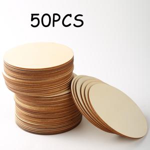 TEMU 직경 10cm의 나무 원형 디스크, 미처리된 원형 나무 코스터, 미가공된 나무 판, 공예, 필기, 레이저 조각, 조각 및 페인팅에 적합 (3.94인치)