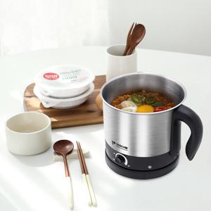 TEMU 2그릇 뚝딱 멀티쿠커 라면포트 1.8L 전기냄비 간편 세척