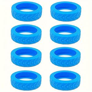 TEMU 새로운 타이어 보호대 8개 세트 - 조용하고 충격 흡수되며 다채롭고 내구성 있는 스케이트화 커버로 여행에 편리함을 더해줍니다. 크리스마스, 할로윈, 발렌타인데이, 생일 파티 선물용으로 적합