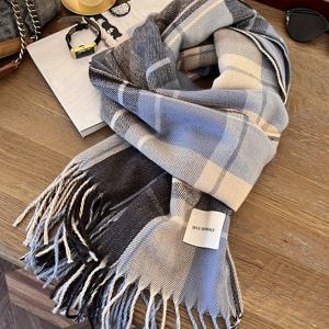 TEMU 신상 여성용 마일라드 스카프, 가을 겨울 한국식 다용도 고급 체크 쇼울, 커플용 남녀공용 목도리