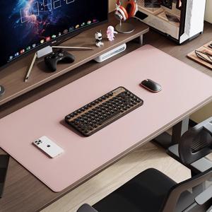 TEMU 초대형 마우스 패드 | 인조 가죽 데스크 매트, 미끄럼 방지, 두꺼운, 인체공학적 디자인, 게이밍 사무실 데스크 패드, 고급스러운 하이엔드 느낌