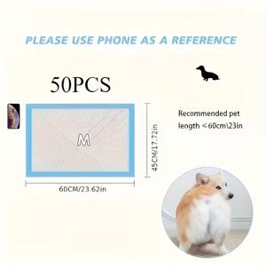 TEMU 일회용 강아지 배변패드, 50/20/40/100매, 초흡수, 방수 & 냄새 차단, 직조 펫 배변패드, 강아지와 새끼견용