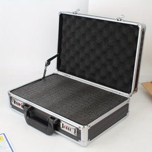 TEMU 1pc 휴대용 비밀번호 도구 상자, 다기능 수하물 상자, 저장용 케이스, 스펀지가 있는 알루미늄 합금 안전 기기 케이스