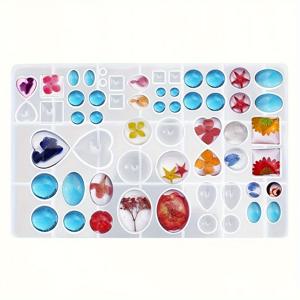 TEMU 에폭시 레진으로 주얼리, 귀걸이 및 펜던트 제작을 위한 단일 실리콘 몰드