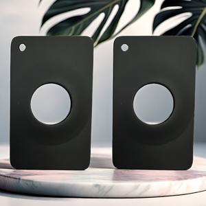 TEMU 2개 울트라 슬림 에어태그 지갑 카드 거치대 - 가벼운 무게, 지갑 & 핸드백에 안전한 착용, 블랙