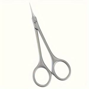 TEMU 스테인리스 스틸 큐티클 가위 1개, 전문가용 네일 트리머, 매니큐어 및 페디큐어 도구로 적합