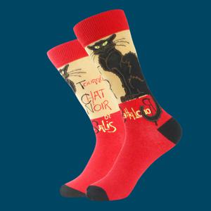 TEMU 귀여운 아기 고양이 얼굴과 발바닥 프린트 아기 고양이 양말 1켤레 - 남녀공용, 실내외 통용 사계절용 편안한 신발양말, 세탁기 사용 가능 - 사랑스러운 아기 고양이 발 (-테마용)