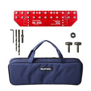 TEMU 알루미늄 합금 선반핀 지그 세트 11구멍 선반핀 드릴링 지그 가방 포함 캐비닛 선반핀 설치용