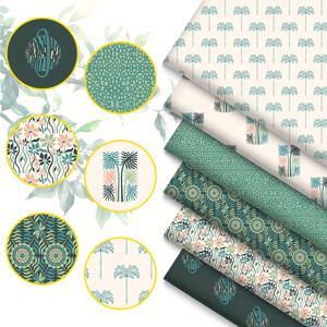 TEMU 6개 스타일 테마 패치워크 스퀘어 DIY 수공예 장식, 사계절용 프리컷 스퀘어 팻 120gms, 베개, 이불, 옷 및 기타 DIY 프로젝트 만들기 가능, 축제, 선물 포장 및 선물! 17.7*19.7인치