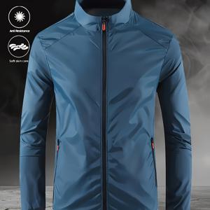 TEMU 남성용 봄/여름용 경량 통기성 캐주얼 재킷