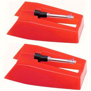 TEMU 2개 턴테이블 /루비 싱잉 니들, 레코드 플레이어 바늘, 바이닐 LP 포노그래프용, 턴테이블 교체용 바늘/바이닐 레코드 액세서리/턴테이블 바늘/레코드 플레이어 액세서리