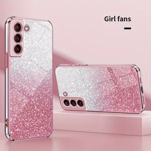 TEMU 휴대폰 케이스 - 글리터 전기 도금 갤럭시 폰 케이스 - 낙하 방지 및 카메라 보호 - 갤럭시 노트 10+/20/20 울트라/S10/S10+/S20/S20 FE/S21/S21 FE/S21 울트라/S21+/S22/S22 울트라/S22+/S23/S23 FE/S23 울트라/S23+/S24/S24+/S24 FE/S24 울트라 호환