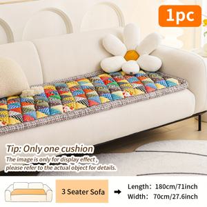 TEMU 1팩 보호 스타일 소파 쿠션, 삼각형 두꺼운 충전재 던지기 베개, 수공예 패치워크 시트 패드, 부드럽고 편안한 2인용/3인용/4인용