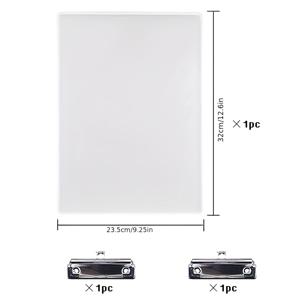 TEMU 3pcs 몰드 + 클립 세트 - A4 폴더 실리콘 몰드 with 폴더 클립, 에폭시 레진 몰드, DIY 우아한 폴더, 스케치보드, 매끄럽고 쉬운 탈형, 재사용 가능