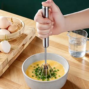 TEMU 무선 핸드헬드 믹서 - 4단 금속 계란 거품기, 베이킹 및 요리에 적합, 휴대용 크림, 반죽 및 메링크 거품기, 전기가 필요 없는 필수 주방 도구, 인체공학적 그립, 내구성 있는 디자인, 컴팩트한 사이즈