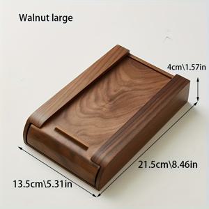 TEMU 호두나무 책상 밑 서랍 정리함, 미끄럼 트레이 포함 자체 접착식 투명 수납 선반, 연필, 펜, 문구용 디자인, 가정용 사무실 책상 수납 솔루션, 사무실 책상 용품 및 액세서리, 가정용 수납을 위한 책상 및 서랍 정리함