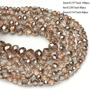 TEMU 오스트리아 AB 로즈 골든 컬러 플랫 라운드 휠 스페이서 루즈 비즈 및 비즈 모음 3/4/6/8mm, 주얼리 제작 DIY 목걸이 팔찌 귀걸이 가방용 액세서리