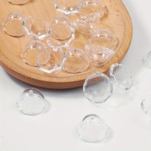 TEMU 아크릴 소재로 제작된 22mm 투명 대형 모조 산호 모양 루스 비즈 60개입. 주얼리 제작, 팔찌, 목걸이, 폰 체인, 헤어 장식, 의류 장식 및 기타 액세서리 재료로 적합합니다.