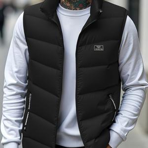 TEMU 새로운 가을용 두꺼운 플리스 조끼, 여행, 레저 및 가정용으로 적합하며 트렌디한 루즈핏 디자인