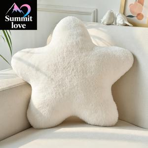 TEMU 별 모양 장식 베개, 침대, 소파 및 캠핑에 적합, 핑크-보라색 및 오프화이트 모던 홈 , 연인 및 딸을 위한 발렌타인데이 선물, 침실 장식 | 모던 스타일 | 손세탁 가능