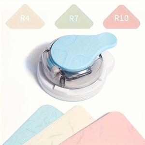 TEMU 3-in-1 R4mm R7mm R10mm 라운드 코너 펀치, 공예 카드 제작, 스크랩북킹, 카드지, DIY 프로젝트용