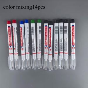 TEMU 14피스 목수용 마커 세트 - 깊은 구멍용, 세척 가능한 잉크, 생생한 혼합 색상 | 세라믹, 나무, 플라스틱, 금속에 사용 가능 | 욕실 설치, 가구 수리, DIY 및 크리스마스 장식에 이상적