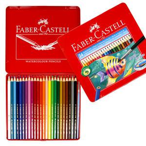 파버카스텔 수채색연필 24색 사각틴 / 수채화색연필