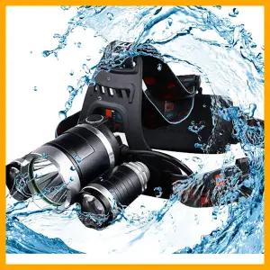 나피싱- CREE T6 3구헤드랜턴/3구 3000루멘 충전식 LED