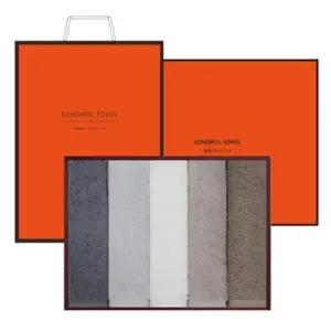 [아트박스]/송월타월 호텔 수건 비비엔 150g 30수 5매 선물세트+쇼핑백 기념수건 답례품