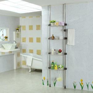 욕실정리선반 400 기둥선반 4단 5단 화장실다용도걸이 코너장 수건걸이 샴푸거치대 욕실용품정리