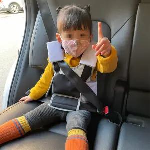 마더핸즈 휴대용 조끼형 카시트 모델H 3~5세 3점식 여행용 이동식 유아 안전벨트 보조카시트 주니어 차량용