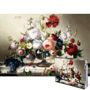 나비를 유혹하는 장미 꽃병 2000피스 정물 직소퍼즐