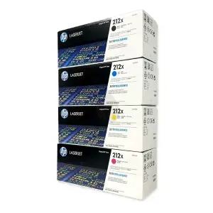 HP 212X정품토너(대용량) 4색세트(W2120X검정,W2121X파랑,W2122X노랑,W2123X빨강) M554dn M555dn M555x