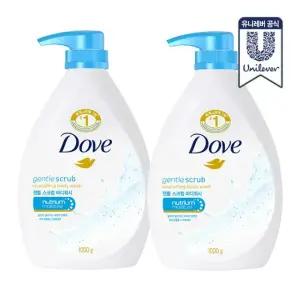 도브 바디워시 젠틀 스크럽 1L 2개