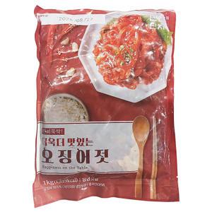 반찬단지 한끼뚝딱 더욱더 맛있는 오징어젓 1Kg 양념 젓갈 이강산닷컴