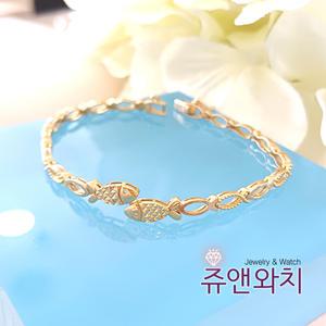 쥬앤와치 14K 18K여성팔찌 물고기팔찌