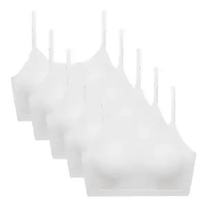 아이엠속옷 브라탑 5매세트 모달 일체형패드 노와이어 브라 브라렛