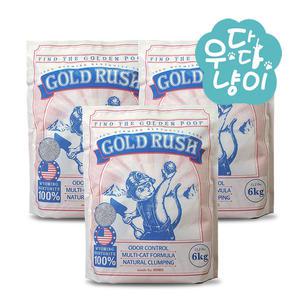 마이베프 골드러쉬 벤토나이트 6kg 3개입 먼지없는 와이오밍모래